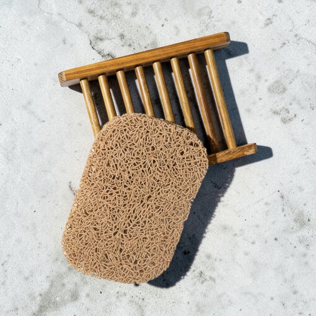 Dark wood and soap saver