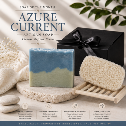 Azure Current Artisan Soap - Soap Of The Month