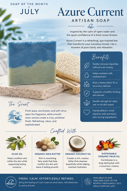 Azure Current Artisan Soap - Soap Of The Month